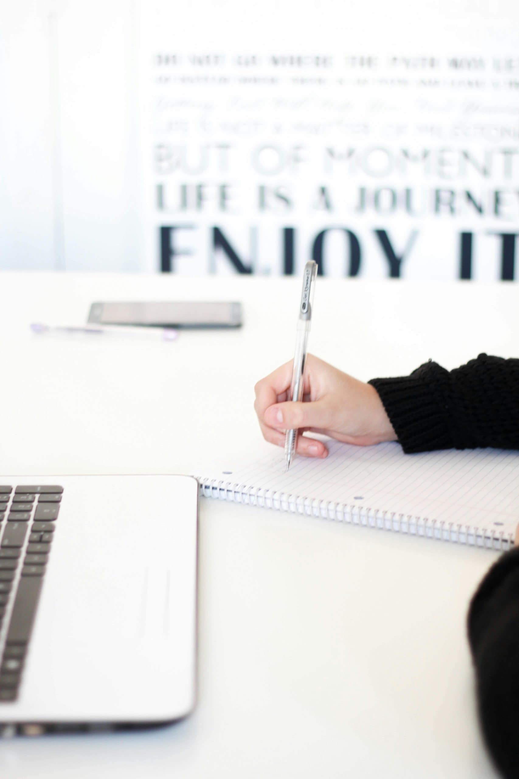 Person taking notes